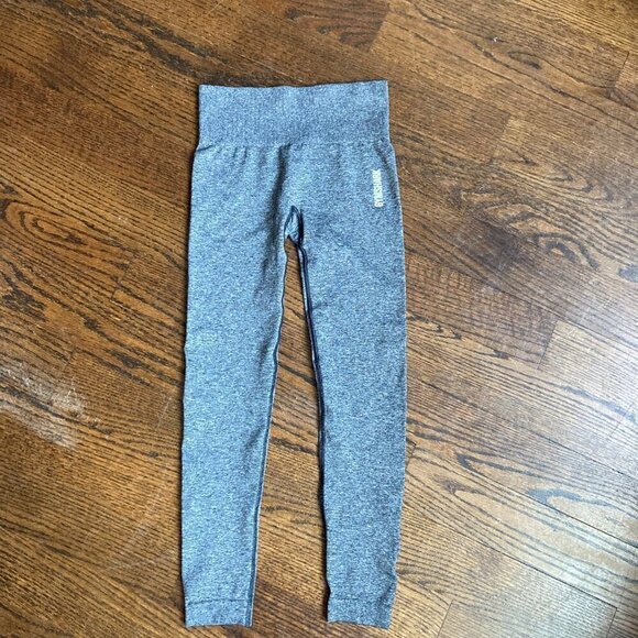 Gymshark Adapt Seamless Leggings in Black Charcoal Marl Heathered Charcoal XS - Picture 4 of 6